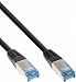 Produktbild InLine 74801S Patchkabel, Cat.6A, S/FTP, TPE flexibel, 1m schwarz