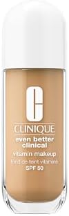 Clinique Even Better Clinical Vitamin Makeup Skin Tint Foundation SPF 50 fondotinta con vitamina C, E e B3 | copertura leggera e finish radioso, 30 ml