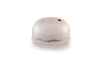 Noxe Lumens Basic Blanc/Blanc - Détecteur de fumée qui remplace votre socle/pavillon luminaire