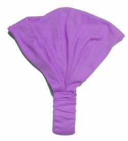 Lavender Solid Cotton Wide Pre Tie Headband