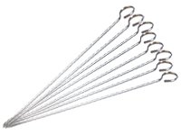 Rosenstein & Söhne Schaschlik-Grillspieße aus Edelstahl, 8er-Set - 4