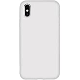 Lavderuar iPhone XS Max ile Uyumlu İ&ccedil;i Kadife Lansman Silikon Kılıf &ndash; Kamera Korumalı, Darbe Emici, Premium Yumuşak Kapak Bey