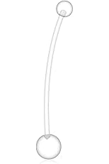 Piercing Ombelico Bioflex Per Gravidanza - Con Gemma Acquamarina, 14G (1.6mm) X 25mm, Ipoallergenico, Senza Nichel - Foto 10