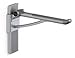 Produktbild Pressalit R3160112112 Stützklappgriff, Toiletten WC-Aufstehhilfe hochklappbar in weiß, senkrecht verschiebbar, Stahl-Haltegriff für Senioren, Behinderte (63 cm, 150 kg Belastbarkeit)