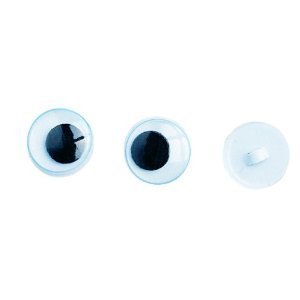 Wackelaugen zum Aufnähen 8mm 14 Stück