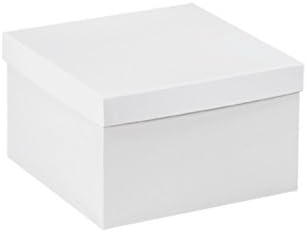 BridalSource 10" x 10" x 6" White Deluxe Cake Box Bottoms