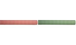 Preisvergleich Produktbild Tischtuchrolle Karo 0,80x10m rot Airlaid
