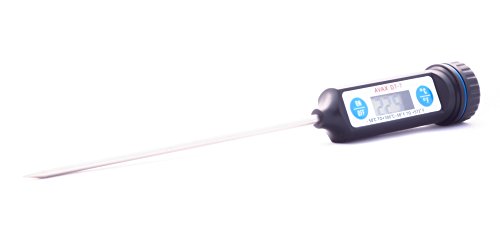AVAX DT-7 – Digitales LCD Haushaltsthermometer Kochthermometer Einstichthermometer Küchenthermometer (einsetzbar für Braten, Grillen/BBQ, Backen, Wein, Bier, Fleisch, Fisch, Teewasser, Yerba Mate, usw.) // -50C to 300C / -58F to 572 // – Batterie enthalten - 6