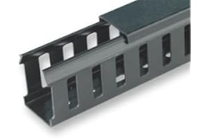 REDTEC Cable trunking 37.5x50mm,2m length - A range of closed slot trunking with lids, ideal for use in control panels and cabinets to indicate cables and safe wiring.