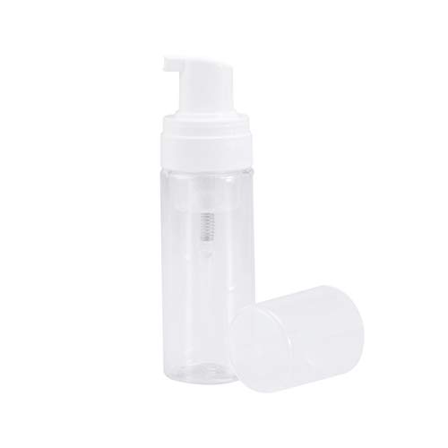 Vosarea 50ml Foam Dispenser Bottles Plastics Column Foam Pump Dispenser Reusable Empty Bottles (Transparent)