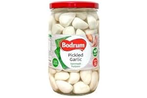 GHARANA SWAAD KA KHAZAANA Bodrum Pickled Garlic 700gm x 2 | Traditional Mediterranean Taste | Perfect for Special Dishes | Great for Antipasti Platters | Perfect for Salads, Sandwiches, and More | Tangy and Savory Flavour