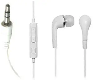 YR Wired On Ear Earphone with Mic (White)