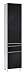 Produktbild CAVADORE Sleek 07 VS Hochschr. re./li. Melamin weiß Hochglanz Schwarz (9)