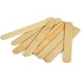 RELMOS Waxing Spatulas Tongue Depressors Large Wax Tatoo Hair Removal Birch Wood - Thick (Quantity: 100)