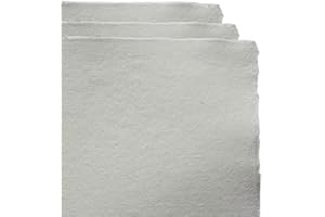 Khadi Papier aquarelle Rag 320 fait main 100% rugueux : emballez 20 feuilles A4