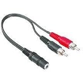 Dişi stereo erkek rca kablo aux rca &ccedil;evirici 30 cm dişi aux erkek rca kablo