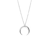 collar media luna significado 4.Colgante media luna, colgante cuerno plata de ley, con la esperiencia de las manos delorfebre.