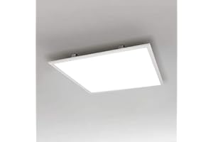 ‎OUBO OUBO [Premium 120 lm/W LED Deckenleuchte Panel inkl. Philips Flimmerfrei Trafo UGR17 62x62cm 36W 3000K 4000lm Warmweiß Weißrahmen Ultraslim Deckenlampe für garage, keller, wohnzimmer, küche, büro