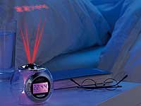 infactory Moderner Projektions-Wecker mit Farbwechsel und Naturklängen - 7