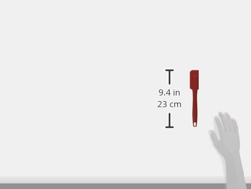 KAISER Topf- und Teigschaber klein 22,5 cm KAISERflex Red 100% lebensmittelechtes Silikon mit Metallkern spülmaschinengeeignet hohe Formstabilität und Flexibilität - 2