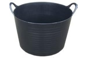 KetoPlastics 18 Litre Flexi Tub/Trug/Bucket/Storage Black (Made In U.K)