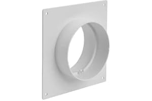 Repa Market Bride de raccordement de conduit droite en plastique de 100 mm pour système de ventilation de chauffage et de refroidissement (10 cm)