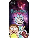 Rick and morty on nebula galaxy For Funda iphone 4 4s cover