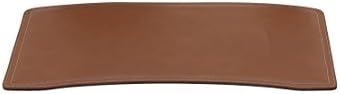 Gavemo STBR60CC0011 Brando Leather Office Desk Pad with Round Corners Non-Slip Brown