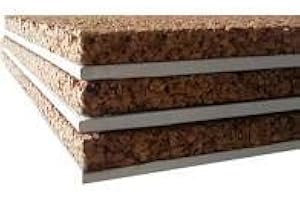 ITALFROM - Pannello Accoppiato Sughero (30mm) + Cartongesso (13 mm) Isolamento Termico Acustico (Varie Dimensioni) (Pannello da 1,20 m x 1,00 m)