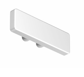 GARDUNA 120cm Gardinenschiene Vorhangschiene, Aluminium, weiss, glatte, glänzende Oberfläche, 2-läufig oder 1-läufig (Wendeschiene) - 4