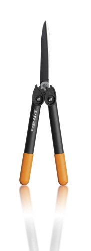 Fiskars PowerGear II Getriebe-Heckenschere, Antihaftbeschichtet, Rostfreie Stahl-Klingen, Länge 57 cm, Schwarz/Orange, HS72, 1000596 - 4