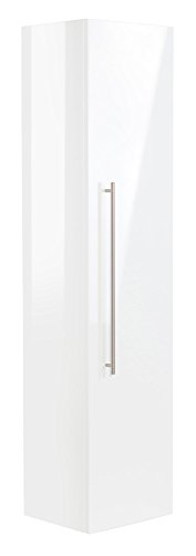 Hochschrank 150 cm weiss hochglanz - 2