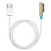 Produktbild Amufi® Full Metal Magnetic Charging Cable With LED Indicator Color Change For Sony Xperia Z1 Z2 Z3 / Z1 Z3 Compact / Z Ultra (Gold)