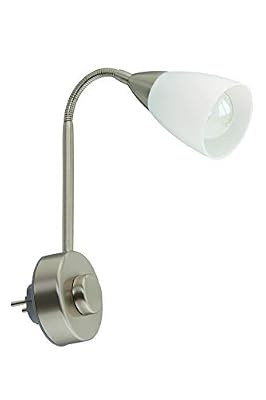 Briloner Leuchten 2491-012P Lampe de lecture AGL 1 douille E14 Nickel mat