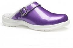 Toffeln Ultra Lite Unisex Comfort Shoe with Heel Strap Shiny Purple (0499SPR)