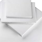 White, Cot Bed Size, 100% Egyptian Cotton Duvet Cover Set by Viceroybedding