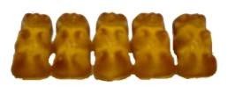 Orangefarbene Gummibären von Haribo (Orange) - 1kg