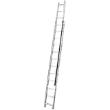 Hailo ProfiStep-Duo - Escalera industrial 2 tramos de aluminio (2 x 15 peldaños)