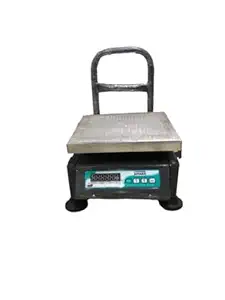 Aviary 100 kg Capacity, Digital Commercial Platform/Bench Weighing Machine Pan Size 14 x 14 inches,Black and Stainless Steel (New Kissan Scale)