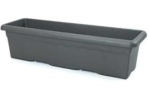 Plastiken Terra Jardinière 60x33x28 cm Gris