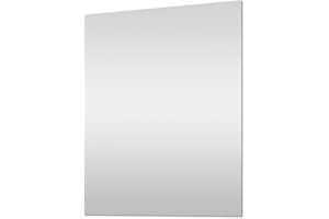 Inbagno Specchio Bagno Senza Cornice a Filo Lucido, 50x70 cm Installazione Reversibile, Completo di staffe