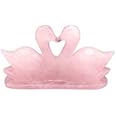 GOLDEN QUARTZ - THE CRYSTAL HUB - Natural Pink Rose Quartz Pair of Swans for Love & Relationship Handcrafted Love Birds Duck 200-250 Grams Gift (Big)