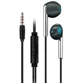 Heartz K103 3.5mm Jack Girişli Metal Nikelajlı Y&uuml;ksek Ses Sporcu Kulak İ&ccedil;i Extra Bass Kulaklık Stereo siyah