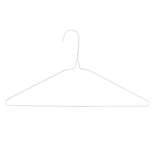 20 weiße 41cm Drahtkleiderbügel , 41 cm breit, Draht-Stärke: ca. 2,3 mm – Chemische Reinigung Hangerworld - 4