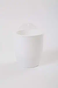 CAPPL Cotton Self Watering Hanging Planter, White, 5 x 5 Inch, Pack of 6