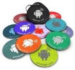NFC tags - Topaz 512 Chip - 10 NFC Tags + Free NFC-Keychain + Free Bonus Tag - Android Writeable &amp; Programmable - Samsung Galaxy S6 S5 S4 Note 5 - HTC One First One X Droid DNA - Sony Xperia - Nexus - Smart Tags - Adhesive Sticker Back - Best Money-Back Guarantee!