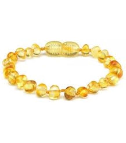 Collier En Ambre Jaune Authentique - Longueur 56 Cm, Poids 39 G - Occasion
