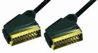 Preisvergleich Produktbild Scartkabel Scartstecker auf Scartstecker, 1,0 m