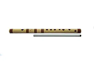 Radhe Flutes PVC Fiber A Sharp Bansuri Higher Octave Without Lip-Plate