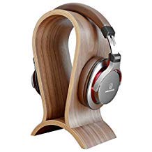 Preisvergleich Produktbild Version ONEGenug Headset-Ständer für Gaming-Kopfhörer, Holz, Walnuss für Sennheiser / Audio-Technica / AKG / Beyerdynamic / Logitech / HyperX / Sony PS4 Kopfhörer